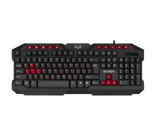 Игровой набор клавиатура+мышь+коврик GS-9200 (114 кл,, 8 смен. кл., 800-2400DPI, 5+1кл.)