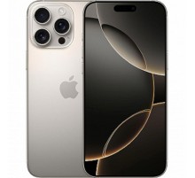 Смартфон Apple A3295 iPhone 16 Pro Max 512Gb титан моноблок 3G 4G 1Sim 6.9" 1320x2868 iOS 18 48Mpix 802.11 a/b/g/n/ac/ax/be NFC GPS Protect