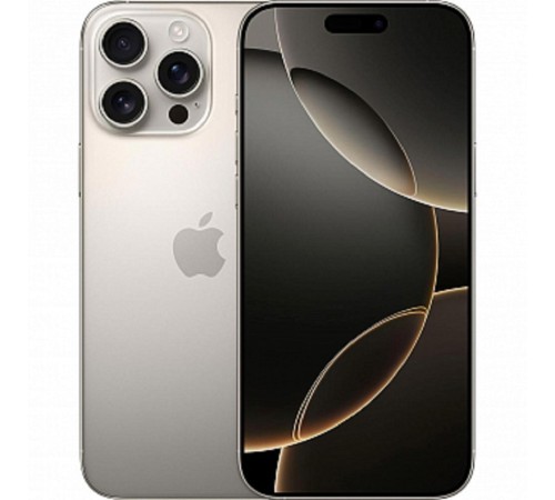 Смартфон Apple A3295 iPhone 16 Pro Max 512Gb титан моноблок 3G 4G 1Sim 6.9" 1320x2868 iOS 18 48Mpix 802.11 a/b/g/n/ac/ax/be NFC GPS Protect