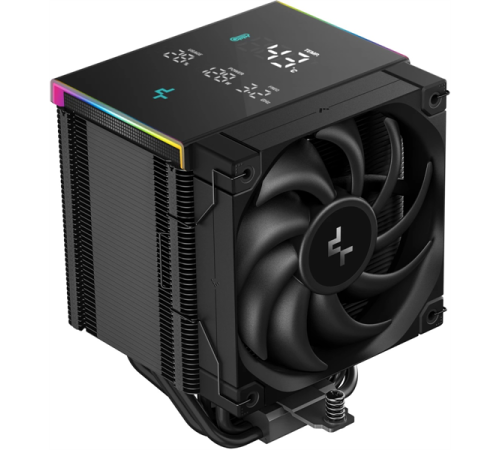 Кулер для процессора DEEPCOOL AK500 DIGITAL PRO LGA20XX/1700/1200/115X/AM5/AM4 (9шт/кор, TDP 240W, PWM, Fan 120mm, 5 тепл. трубок, ARGB, черный) RET Кулер для процессора DEEPCOOL AK500 DIGITAL PRO LGA20XX/1700/1200/115X/AM5/AM4 (9шт/кор, TDP 240W, PWM, Fan 120mm, 5 тепл. трубок, ARGB, черный) RET