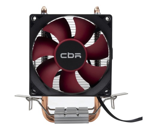 CBR-CC-2800-PWM Кулер для процессора, Al+Cu, 2 heat pipes, Socket 775/1155/1156/1150/1151/1200/1700/940/AM2/АМ2+/АМ3/AM3+/FM1/FM2/AM4/AM5, TDP 95W, 90mm Fan, 1600RPM, HB, 4pin, 26db
