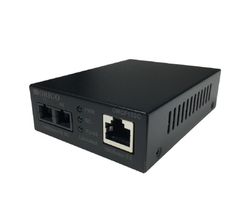 ORIGO OMCF15SC/A1A Медиаконвертер 100Base-TX / 100Base-FX (SC), 1310 нм, одномод, до 15 км
