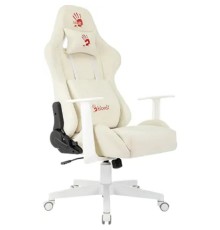 Кресло игровое A4Tech Bloody GC-570 белый сиденье белый с подголов. крестов. пластик пластик белый (2017144)