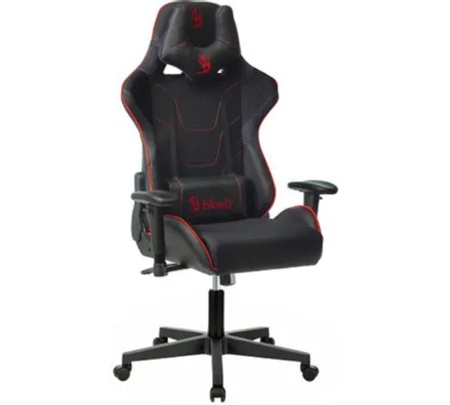 Кресло игровое A4Tech Bloody GC-400 черный/красный с подголов. крестов. пластик черный (1361672)