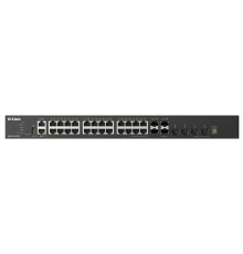 D-Link DXS-3410-32SY/E Управляемый L3 стекируемый коммутатор с 28 портами 10GBase-X SFP+ и 4 портами 25GBase-X SFP28