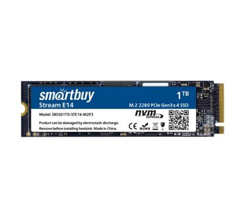 Smartbuy M.2 SSD 1Tb Stream E14 SBSSD512-STE14-M2P3 NVMe PCIe3 Smartbuy M.2 SSD 1Tb Stream E14 SBSSD512-STE14-M2P3 NVMe PCIe3