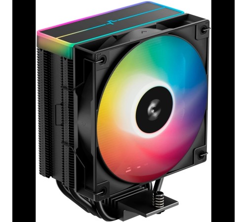 Кулер для процессора DEEPCOOL AG400 BK ARGB V2 черный 120мм алюминий+медь 2100rpm 31.6db 4-pin 220W 154мм Кулер для процессора DEEPCOOL AG400 BK ARGB V2 черный 120мм алюминий+медь 2100rpm 31.6db 4-pin 220W 154мм