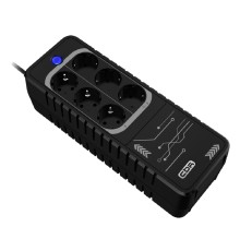 ИБП CBR [LHT-650-6E] Offline 650VA/360W 5Ah12V 6 x Shuko+ Breaker