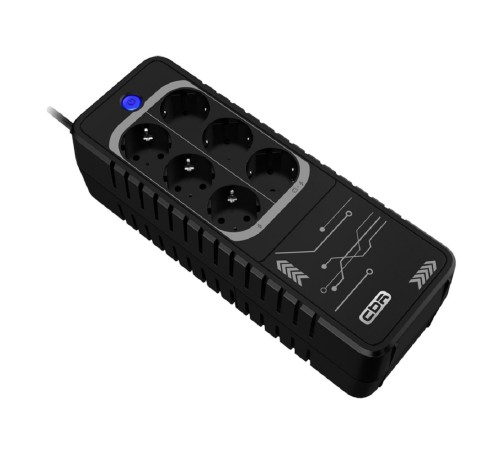 ИБП CBR [LHT-650-6E] Offline 650VA/360W 5Ah12V 6 x Shuko+ Breaker