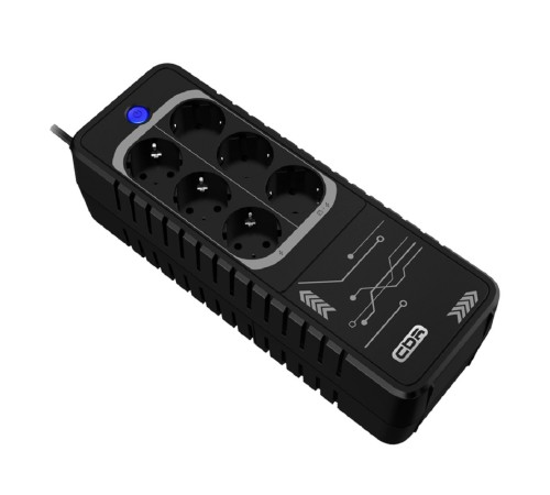 ИБП CBR [LHT-850-6E] Offline  850VA/480W 6Ah12V 6 x Shuko+ Breaker