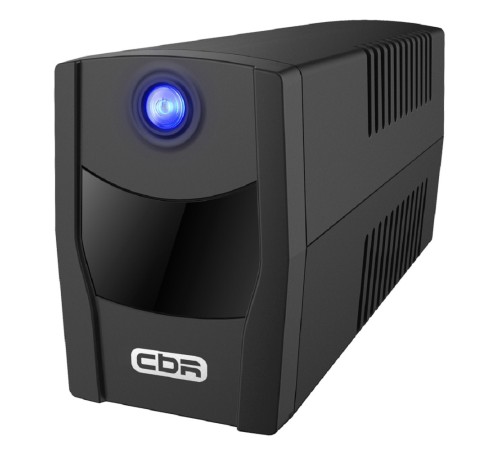 ИБП CBR [QTM-650-2E] Line Interactive  650VA/360W 7Ah12V 2 x Shuko, USB-A, RJ45/11