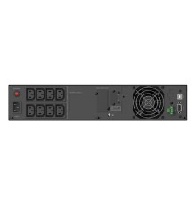 ИБП CBR [ERT-1500-8C] Online 1500VA/1500W RT 8 x C13, LCD, USB-A, RS232, EPO, SNMP slot