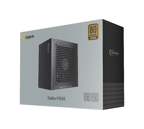 Блок питания Ocypus Delta P850, 850W, APFC, 80+ Bronze, ATX 3.1, 120mm Fan (P850-BF)