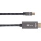 Кабель miniDisplayPort M-> HDMI M 4K@60Hz 1.8m Telecom,оплетка (TA562M-1.8M) VCOM Кабель-переходник Telecom Mini DisplayPort M/HDMI M (TA562M-1.8M)