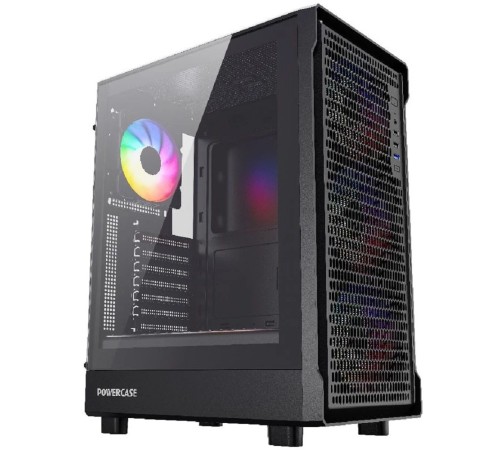 Powercase Mistral PA5B, Tempered Glass, 4x 120mm FRGB Fans, чёрный, ATX  (CMOAB-L4)