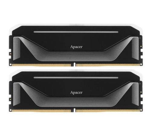 Модуль памяти Apacer  DDR5  32GB  5200MHz DIMM NOX RGB Black Gaming Memory (PC5-41600) CL40 1.25V Kit (2x16GB) (Retail) 2048*8 Heat Sink (Retail) 3 years (AH5U32G52C522NBAA-2)
