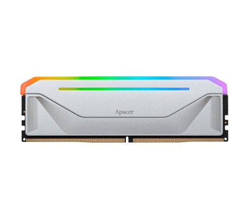 Оперативная память Apacer  DDR5  16GB  5600MHz DIMM NOX RGB White Gaming Memory (PC5-41600) CL40 1.25V (Retail) 2048*8  Heat Sink (Retail) 3 years (AH5U32G56C522NWAA-1)