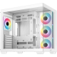 Корпус Deepcool CG530 4F WH без БП, боковое окно (панорама), 3x120мм ARGB Reverce вентилятора на боковой стенке, 1x120мм ARGB вентилятор сзади, белый, ATX