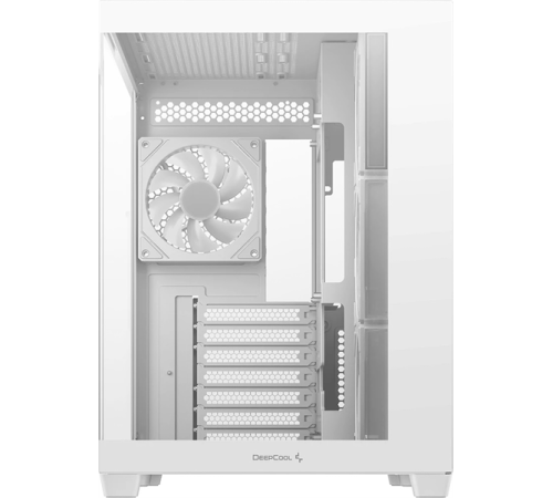 Корпус Deepcool CG530 4F WH без БП, боковое окно (панорама), 3x120мм ARGB Reverce вентилятора на боковой стенке, 1x120мм ARGB вентилятор сзади, белый, ATX