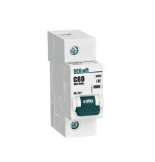 Выключатель автоматический модульный 1п C 80А 10кА ВА-201 DEKraft 13002DEK