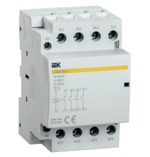 Контактор модульный КМ63-40М AC/DC IEK MKK21-63-40