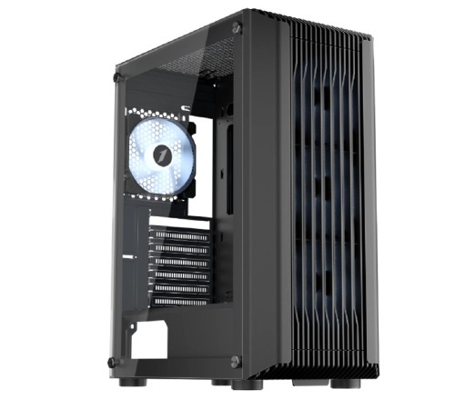 1STPLAYER BULLET HUNTER H6 ARGB Black / ATX / 4x120mm ARGB fans / H6-BK-4F7