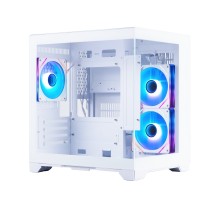 1STPLAYER MEGAVIEW MV6-TP ARGB White / mATX / 3x120mm ARGB fans / MV6-TP-WH-2FC7R-W-1FC7-W