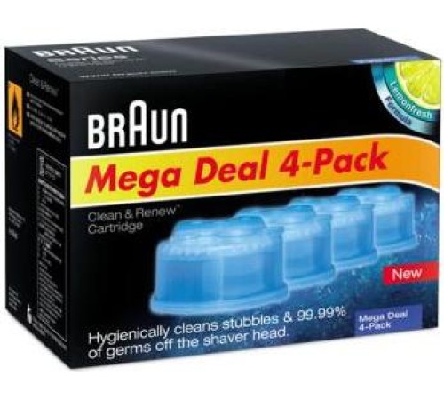 Картридж для систем самоочистки Braun CCR4 для бритв (упак.:4шт) Картридж для систем самоочистки Braun CCR4 для бритв (упак.:4шт)