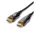 Кабель HDMI 30 м (HIGH speed, Metal gold, Optical) 8K VER 2.1 ATcom HDMI 2.1 (m) - HDMI 2.1 (m) 30 м (AT8877)