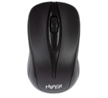 Мышь беспроводная HIPER HOMW-061 /1000 dpi/оптический/3 кнопки/USB-приемник/2,4 ГГц/батарея 2хААА/черный (HOMW-061)