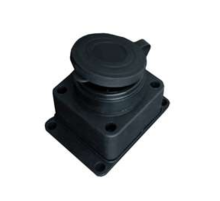 Розетка настенная 16А IP44 250В (еврослот) с заглушкой с заземл. каучук UNIVersal 602229