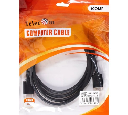 Кабель HDMI-19M --- HDMI-19M ver 2.0+3D/Ethernet ,2m, 2 фильтраTelecom <TCG215F-2M> VCOM Кабель Telecom HDMI (m)/HDMI (m) - 2 м (TCG215F-2M)