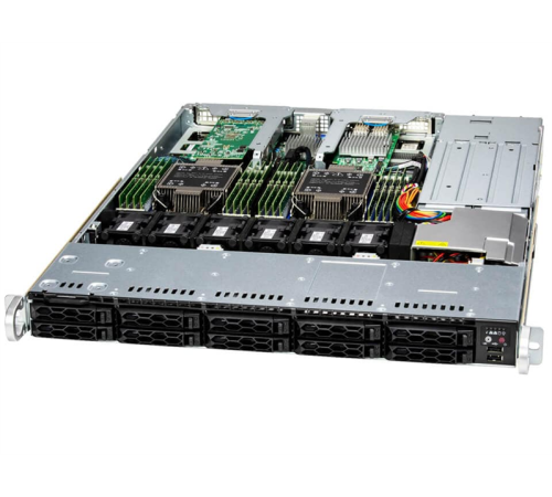 Сервер Supermicro SuperServer 1U 121C-TN10R noCPU(2)4th/5th Gen(MCC Carrier)/TDP 350W/no DIMM(16)/10 SAS/SATA(AOC-S3916L)/2x10Gb/2x860W/SFT-DCMS-SINGLE/2nd config Сервер Supermicro SuperServer 1U 121C-TN10R noCPU(2)4th/5th Gen(MCC Carrier)/TDP 350W/no DIMM(16)/10 SAS/SATA(AOC-S3916L)/2x10Gb/2x860W/SFT-DCMS-SINGLE/2nd config