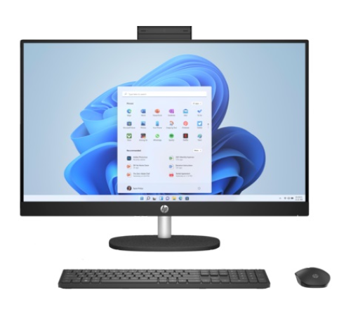 HP 27-cr0033ci NT 27" FHD(1920x1080) Core i3-1315U, 8GB DDR4 3200 (2x8GB), SSD 512Gb,  Intel Internal Graphics, noDVD, kbd(rus)&mouse wireless, HD Webcam,  Jet Black, Windows 11 SL, 1Y Wty