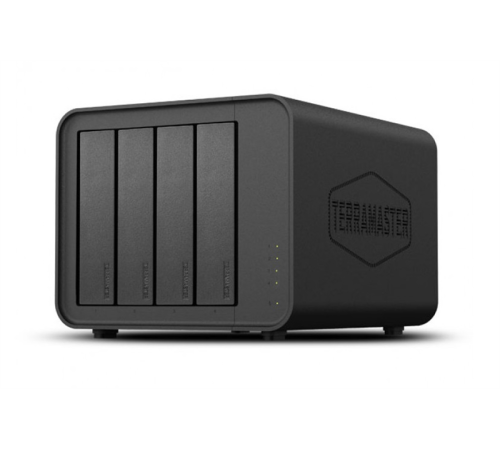 Сетевой накопитель TerraMaster F4-424 Max tower NAS 10C 4,4Ghz/8Gb(upto 64Gb)/TRAID Plus,JBOD,RAID0,1,10,5,6/up to 4 HS SATA(3,5' or 2,5')/2xM.2 2280 NVMe/2xUSB3.2 1xUSB Type-C/HDMI/2x10GbE RJ-45/iSCSI/1xPS/1YW