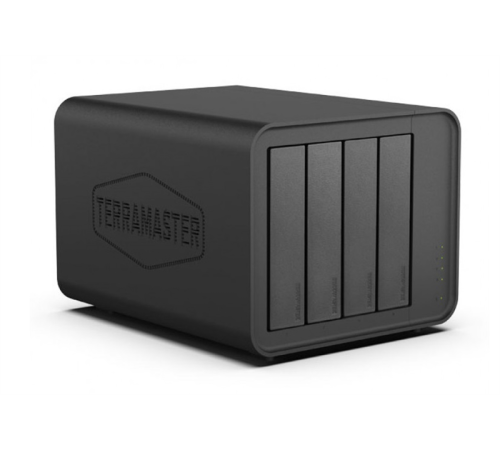 Сетевой накопитель TerraMaster F4-424 Max tower NAS 10C 4,4Ghz/8Gb(upto 64Gb)/TRAID Plus,JBOD,RAID0,1,10,5,6/up to 4 HS SATA(3,5' or 2,5')/2xM.2 2280 NVMe/2xUSB3.2 1xUSB Type-C/HDMI/2x10GbE RJ-45/iSCSI/1xPS/1YW