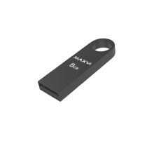 Maxvi USB Drive 8GB MK dark-grey, монолит, металл, USB 2.0