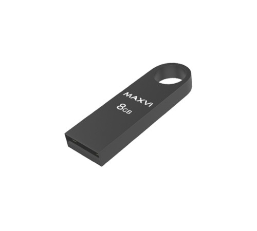 Maxvi USB Drive 8GB MK dark-grey, монолит, металл, USB 2.0 Maxvi USB Drive 8GB MK dark-grey, монолит, металл, USB 2.0