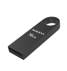 Maxvi USB Drive 16GB MK dark grey, монолит, металл, USB 2.0