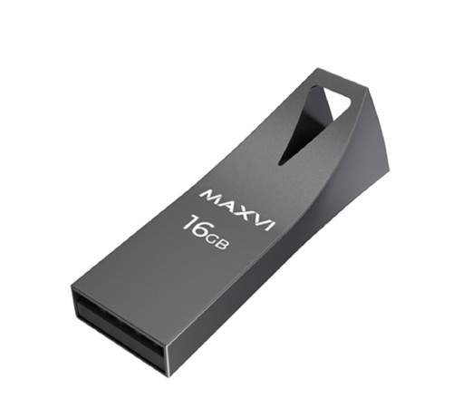 Maxvi USB Drive 16GB MK2 dark grey, монолит, металл, USB 2.0 Maxvi USB Drive 16GB MK2 dark grey, монолит, металл, USB 2.0