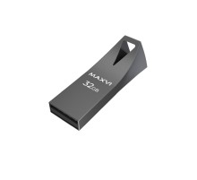 Maxvi USB Drive 32GB MK2 dark grey, монолит, металл, USB 2.0
