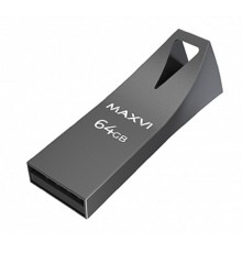 Maxvi USB Drive 64GB MK2 dark grey, монолит, металл, USB 2.0