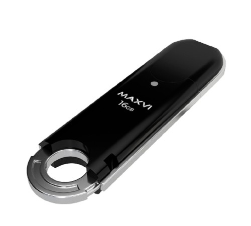 Maxvi USB Drive 16GB P2 black, монолит с колпачком, ABS пластик, USB 2.0 Maxvi USB Drive 16GB P2 black, монолит с колпачком, ABS пластик, USB 2.0