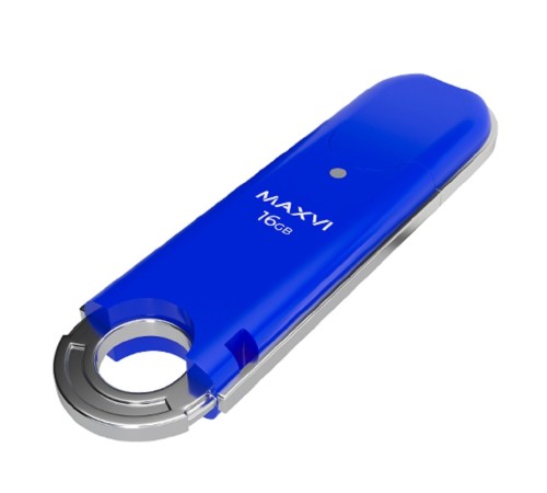 Maxvi USB Drive 16GB P2 blue, монолит с колпачком, ABS пластик, USB 2.0 Maxvi USB Drive 16GB P2 blue, монолит с колпачком, ABS пластик, USB 2.0