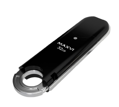 Maxvi USB Drive 32GB P2 32GB black, монолит с колпачком, ABS пластик, USB 2.0 Maxvi USB Drive 32GB P2 32GB black, монолит с колпачком, ABS пластик, USB 2.0