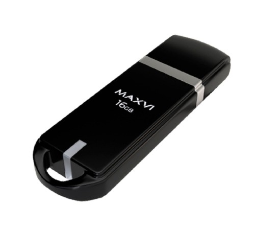 Maxvi USB Drive 16GB P3 black, монолит с колпачком, ABS пластик, USB 2.0 Maxvi USB Drive 16GB P3 black, монолит с колпачком, ABS пластик, USB 2.0