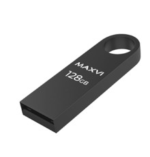 Maxvi USB Drive 128GB  MK dark grey, монолит, металл, USB 2.0