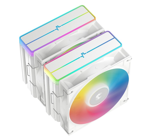 Кулер для процессора DEEPCOOL AG620 WH ARGB V2 LGA20XX/1700/1200/115X/AM5/AM4 (9шт/кор, TDP 260W, PWM, ARGB DUAL Fan 120mm, 6 тепл. трубок, белый) RET Кулер для процессора DEEPCOOL AG620 WH ARGB V2 LGA20XX/1700/1200/115X/AM5/AM4 (9шт/кор, TDP 260W, PWM, ARGB DUAL Fan 120mm, 6 тепл. трубок, белый) RET