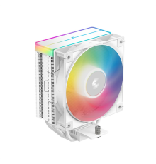 Кулер для процессора DEEPCOOL AG400 WH ARGB V2 LGA1851/1700/1200/115X/AM5/AM4 (18шт/кор, TDP 220W, PWM, ARGB Fan 120mm, 4 тепл. трубки, белый) RET