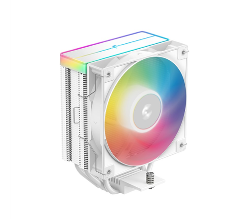 Кулер для процессора DEEPCOOL AG400 WH ARGB V2 LGA1851/1700/1200/115X/AM5/AM4 (18шт/кор, TDP 220W, PWM, ARGB Fan 120mm, 4 тепл. трубки, белый) RET Кулер для процессора DEEPCOOL AG400 WH ARGB V2 LGA1851/1700/1200/115X/AM5/AM4 (18шт/кор, TDP 220W, PWM, ARGB Fan 120mm, 4 тепл. трубки, белый) RET